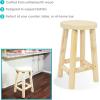 Sunnydaze 24-Inch Fir Wood Backless Counter-Height Stool – Unfinished