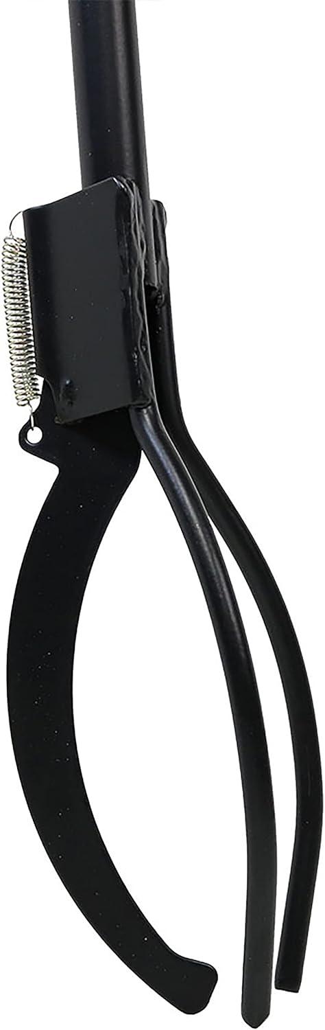 imageSunnydaze 36Inch Log Grabber Tongs Outdoor Fire Pit Tongs Spring Lever Action Black