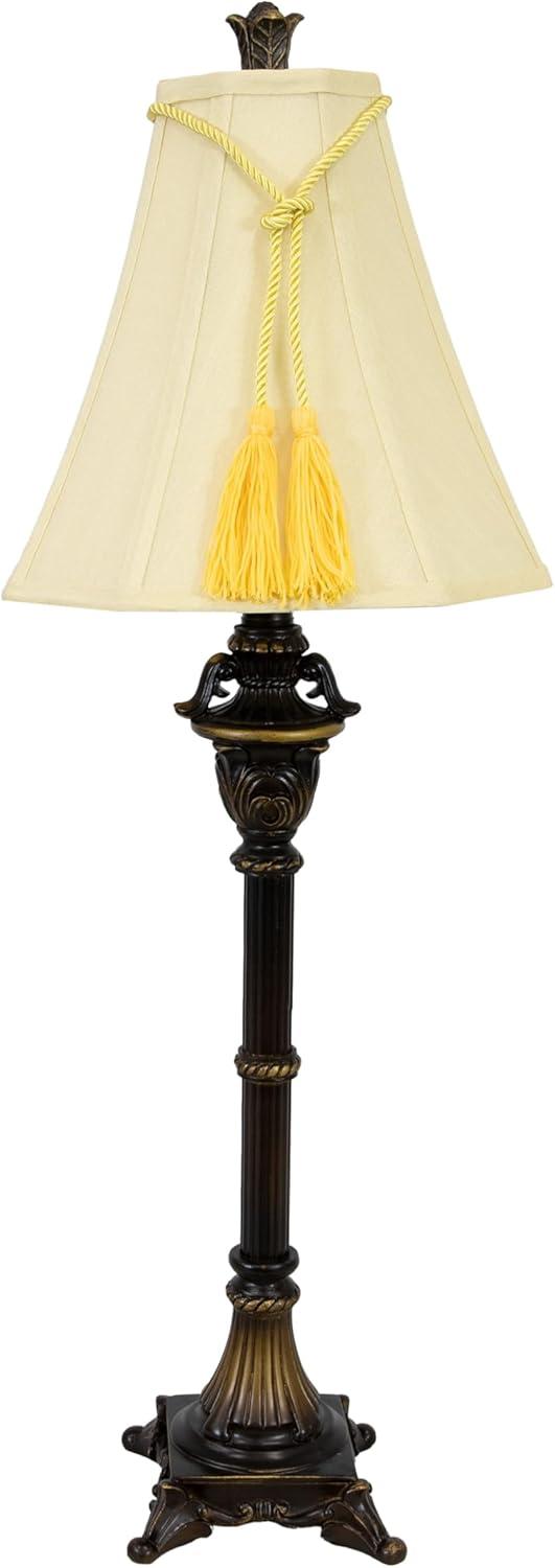 imageSunnydaze Home Grandeur Resin Accent Table Lamp Set of 22875quot H Tall Bedside Lamps with Bulb Included Plugin Electric