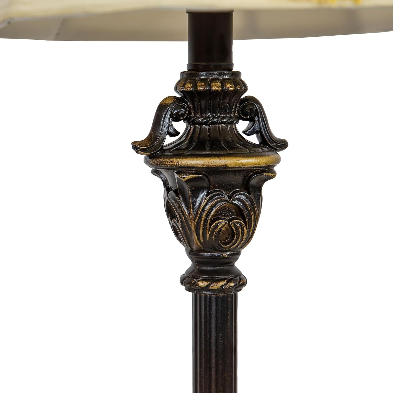 imageSunnydaze Home Grandeur Resin Accent Table Lamp Set of 22875quot H Tall Bedside Lamps with Bulb Included Plugin Electric