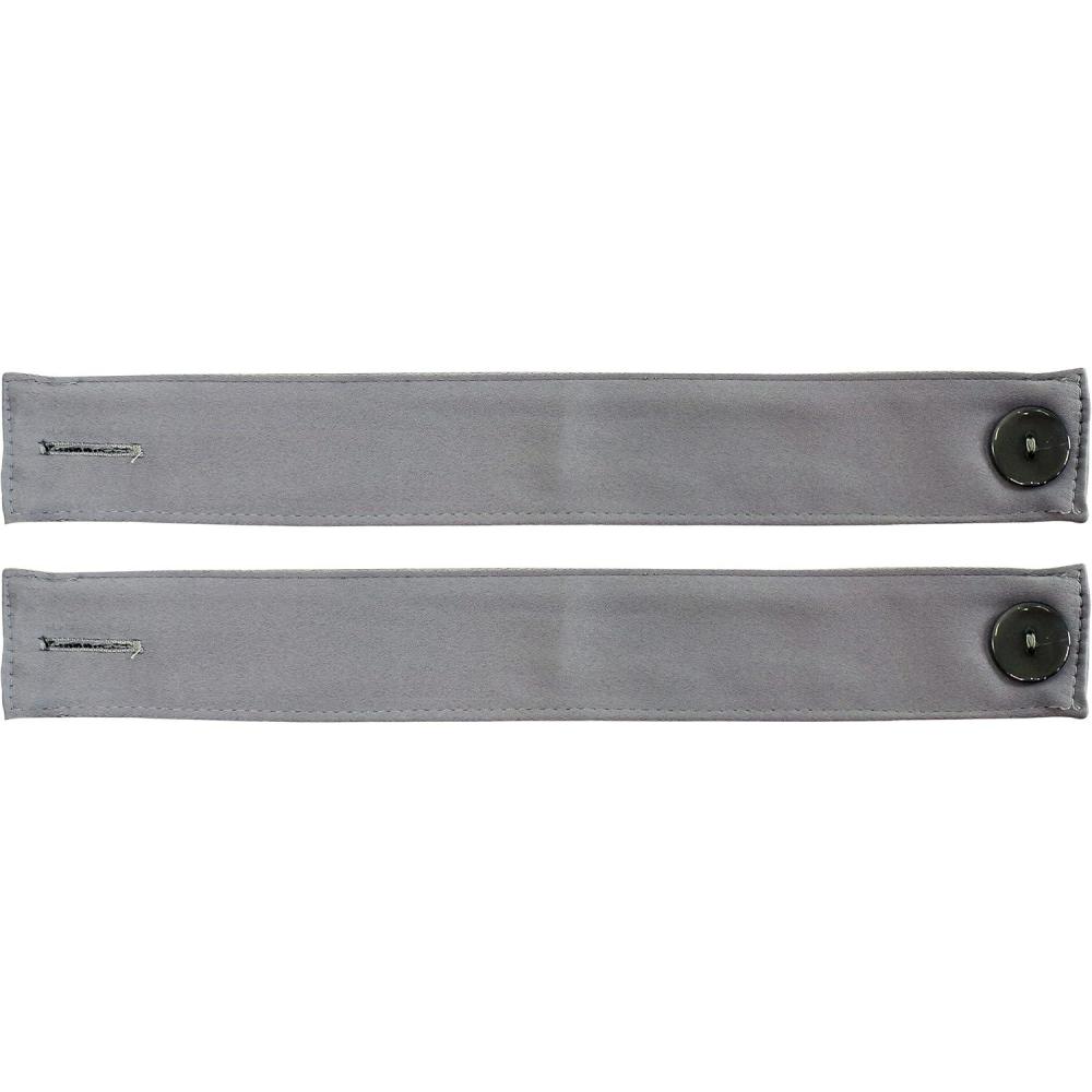imageSunnydaze 135Inch Polyester Curtain Tiebacks with Resin Buttons  Holdbacks for Curtains and Drapes  2Pack  GrayGray
