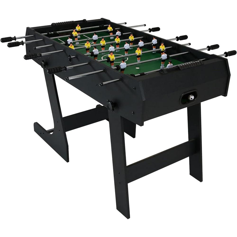 imageSunnydaze 48Inch Foldable Foosball Table Indoor Game Table for Kids with Hollow Metal Rods 2 Balls Score Keeper