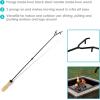 Sunnydaze 32-Inch Steel Fire Pit Poker with Wood Handle – for Indoor and Outdoor Use