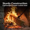 Sunnydaze 36-Inch Log Grabber Tongs – Outdoor Fire Pit Tongs – Spring Lever Action – Black