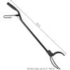 Sunnydaze 36-Inch Log Grabber Tongs – Outdoor Fire Pit Tongs – Spring Lever Action – Black
