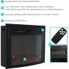 Sunnydaze Cozy Warmth Indoor Electric Fireplace Insert – Fake Fireplace Heater with 9 Color Options – 23-Inch(23 in)