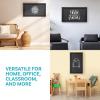 Sunnydaze Large Magnetic Chalkboard for Wall with Pine Frame – Blackboard for Wall Includes Chalk and Eraser – Black(Black)