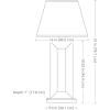 Sunnydaze Open Rectangle Side Table Lamp for Living Room – Slate Indoor or Outdoor Table Lamp – 31″ H – Plug-in Electric