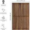 Sunnydaze Solid Teak Shower Mat – Spa-Inspired Large Wood Bath Mat for Indoor or Outdoor Use – 32″ x 20″(1)