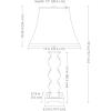Sunnydaze Stately Shapes Resin Accent Table Lamp Set of 2-29″ H – Modern Tall Bedside Lamps – Plug-in Electric – Bulb Included