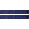 Sunnydaze 13.5-Inch Polyester Curtain Tiebacks with Resin Buttons – Holdbacks for Curtains and Drapes – 2-Pack – Gray(Blue)
