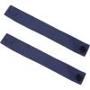 Sunnydaze 13-Inch Outdoor Curtain Tiebacks with Buttons – Spun Polyester with Resin Buttons – 2-Pack – Blue(Blue)