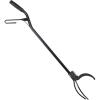 Sunnydaze 36-Inch Log Grabber Tongs – Outdoor Fire Pit Tongs – Spring Lever Action – Black
