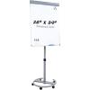 Sunnydaze Adjustable Magnetic Whiteboard Easel – Rolling Dry Erase Board with Flip Chart for Office, Home, or School
