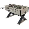 Sunnydaze Delano 54.5-Inch Indoor Foosball Table Adult Size – Soccer Game Table for Adults – 2 Balls – Gray Distressed Wood Look