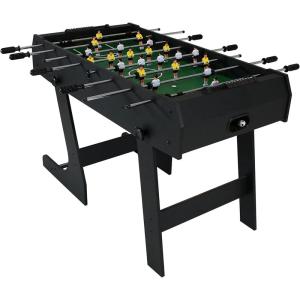 Sunnydaze 48-Inch Foldable Foosball Table – Indoor Game Table for Kids with Hollow Metal Rods, 2 Balls, Score Keeper
