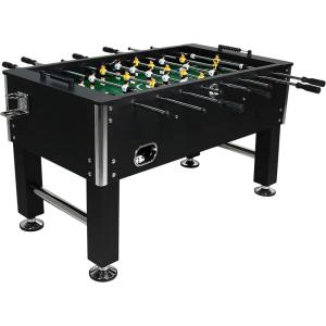 Sunnydaze 55-Inch Foosball Table Adult Size – Soccer Table with Chrome Plated Steel Rods – 2 Drink Holders – 4 Leg Levelers