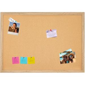 Sunnydaze Wall-Mounted Cork Board with Push Pins – 47.25″ x 35.5″ Decorative Framed Bulletin Board for School, Home or Office