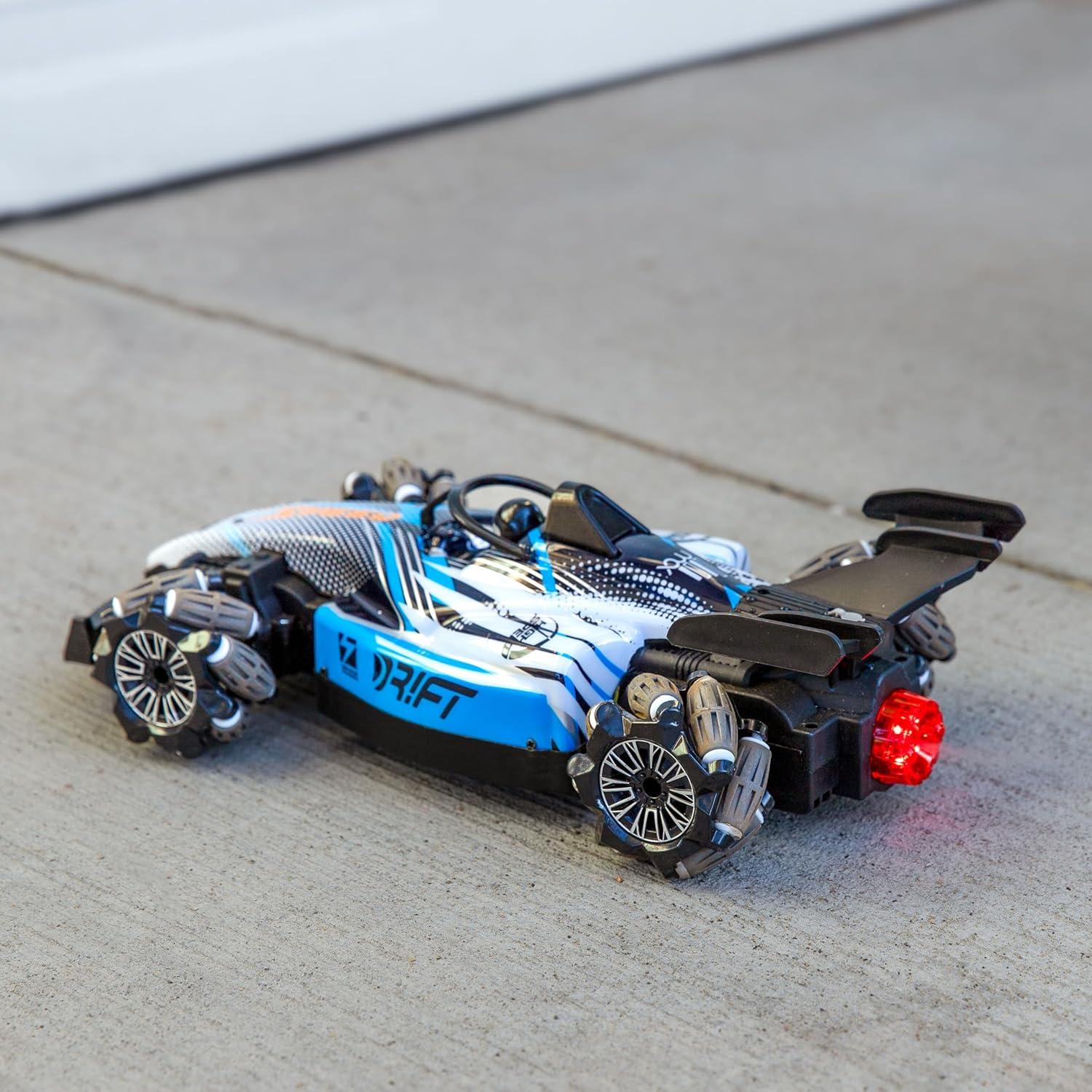 imageSunnydaze Stupendous Stunts Kids Remote Control Car RC Car with Lights Sounds Steam for Ages 6 360Degree Rotation