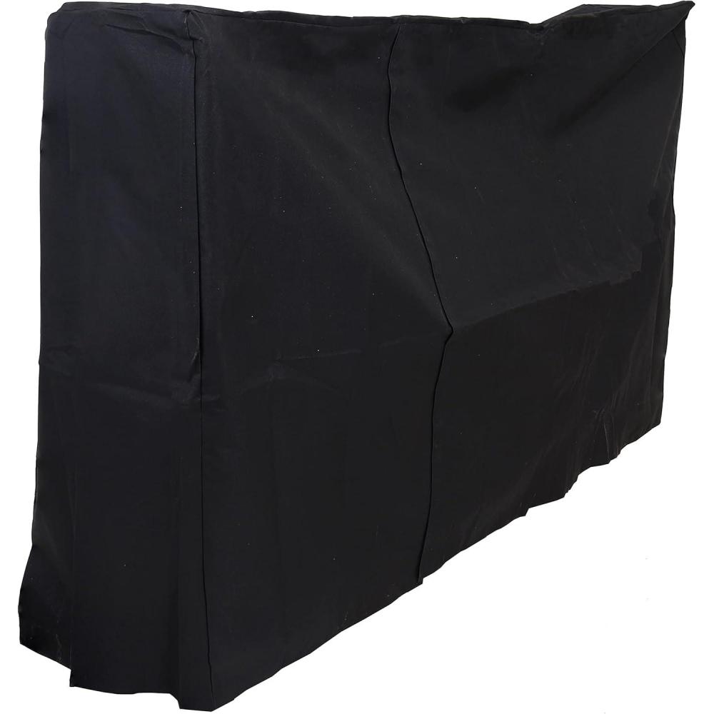 imageSunnydaze 4Foot Firewood Log Rack Cover  HeavyDuty WeatherResistant PVC Construction  Black6 ft