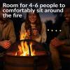 Sunnydaze 29-Inch Wood-Burning Outdoor Fire Pit – Bronze Cauldron Wood Fire Pit for Outside – Includes Poker and Spark Screen