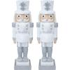 Sunnydaze 4ft Karl The Nutcracker Christmas Decoration – Resin Indoor or Outdoor Nutcracker Statue(2)