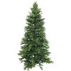 Sunnydaze 7ft Stately and Slim Artificial Christmas Tree – Unlit Green Christmas Tree with Hinged Branches – with Foldable Metal Stand(6ft)