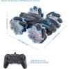 Sunnydaze Double-Sided Remote Control Car – Stunt RC Car Toy with Lights – 360-Degree Rotation – Birthday Ages 6+