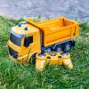 Sunnydaze Dump and Drive Remote Control Dump Truck Toy – Light-Up RC Construction Truck Toys – Birthday for Kids Ages 3+