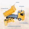 Sunnydaze Dump and Drive Remote Control Dump Truck Toy – Light-Up RC Construction Truck Toys – Birthday for Kids Ages 3+