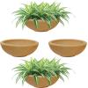 Sunnydaze Percival 20.75″ Shallow Outdoor Planter Bowl for Flowers and Succulents – Polyresin Double-Walled Design – Sable(Sand)