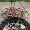 Sunnydaze Round Outdoor Fire Pit Cooking Grate – Heavy-Duty Black Steel Grilling Rack – 40-Inch