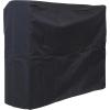 Sunnydaze 4-Foot Firewood Log Rack Cover – Heavy-Duty Weather-Resistant PVC Construction – Black(4 ft)