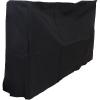 Sunnydaze 4-Foot Firewood Log Rack Cover – Heavy-Duty Weather-Resistant PVC Construction – Black(6 ft)