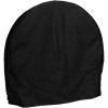 Sunnydaze Firewood Log Hoop Cover – Heavy-Duty Outdoor Weather-Resistant Polyester with PVC Backing – 48-Inch – Black(Black)