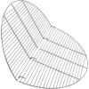 Sunnydaze Foldable Campfire Grill Grate – Steel Round BBQ Fire Pit Grate for Cooking – Camping Grill Grid Rack – 36-Inch – Silver(36 in)