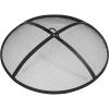 Sunnydaze Heavy-Duty Steel Mesh Fire Pit Screen – Fire Pit Spark Screen with Handle – 24-Inch Diameter(30 in)