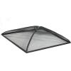 Sunnydaze Heavy-Duty Steel Mesh Fire Pit Spark Screen Cover – Outdoor Fire Pit Screen Cover – Square – Black – 24-Inch(36 in)