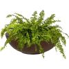 Sunnydaze Percival 20.75″ Shallow Outdoor Planter Bowl for Flowers and Succulents – Polyresin Double-Walled Design – Sable(Rust)