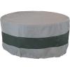Sunnydaze Round Outdoor Fire Pit Cover with Drawstring – UV-Resistant Protection Cover for Fire Pit – Black/Gray – 40-Inch(Green and Gray)