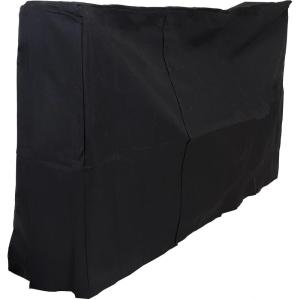 Sunnydaze 4-Foot Firewood Log Rack Cover – Heavy-Duty Weather-Resistant PVC Construction – Black(6 ft)