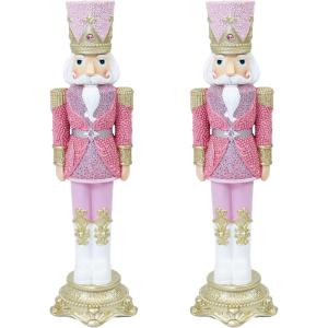 Sunnydaze 4ft Karl The Nutcracker Christmas Decoration – Resin Indoor or Outdoor Nutcracker Statue(2)