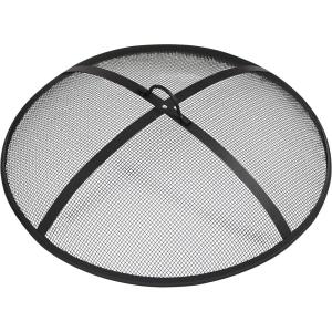 Sunnydaze Heavy-Duty Steel Mesh Fire Pit Screen – Fire Pit Spark Screen with Handle – 24-Inch Diameter(22 in)