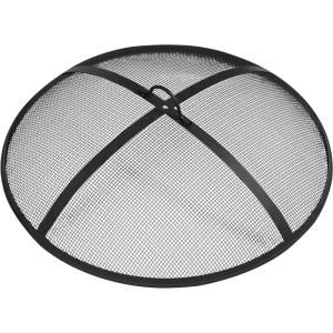 Sunnydaze Heavy-Duty Steel Mesh Fire Pit Screen – Fire Pit Spark Screen with Handle – 24-Inch Diameter(30 in)