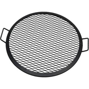Sunnydaze X-Marks Outdoor Fire Pit Grill Grate for Cooking – Round Fire Pit Grate – Steel Campfire BBQ Grill with Handles – 37.5-Inch(22 in)