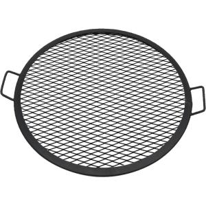 Sunnydaze X-Marks Outdoor Fire Pit Grill Grate for Cooking – Round Fire Pit Grate – Steel Campfire BBQ Grill with Handles – 37.5-Inch(24 in)