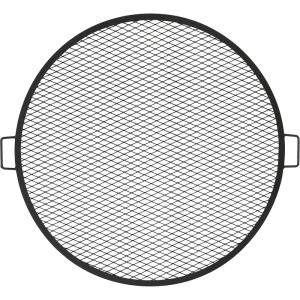 Sunnydaze X-Marks Outdoor Fire Pit Grill Grate for Cooking – Round Fire Pit Grate – Steel Campfire BBQ Grill with Handles – 37.5-Inch(36 in)