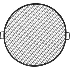 Sunnydaze X-Marks Outdoor Fire Pit Grill Grate for Cooking – Round Fire Pit Grate – Steel Campfire BBQ Grill with Handles – 37.5-Inch(37.5 in)