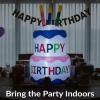 Sunnydaze 4-Foot Happy Birthday Cake Inflatable Decoration – Fan Blower and LED Lights