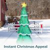 Sunnydaze 9.5′ Self-Inflating Towering Christmas Tree Inflatable Pre-Lit Yard Decoration with Fan Blower and LED Lights(Towering Christmas Tree)